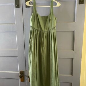 Neuflora Olive Green Maxi Dress